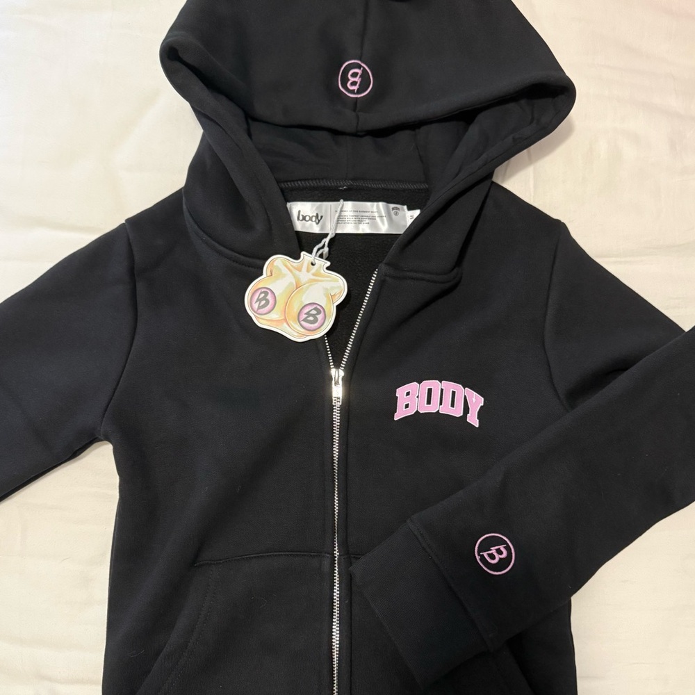 Body By Raven Tracy Backshot 2.0 Hoodie - Black and Pink